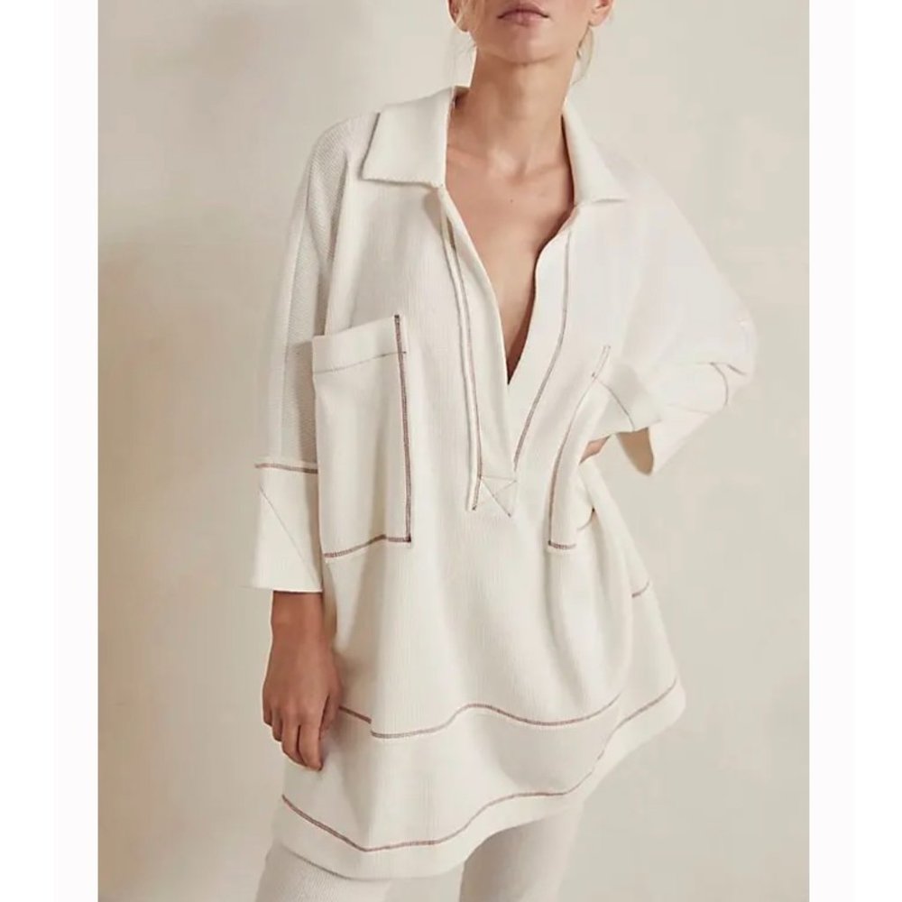 COPY - Free People Intimately Under the Stars Pullover Thermal Sweater White Wh…